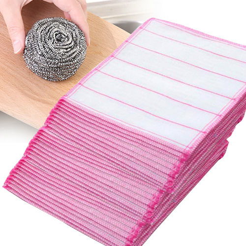 大號(hào)棉紗洗碗布抹布不掉毛加厚洗碗巾不沾油刷碗布百潔布吸水紗布